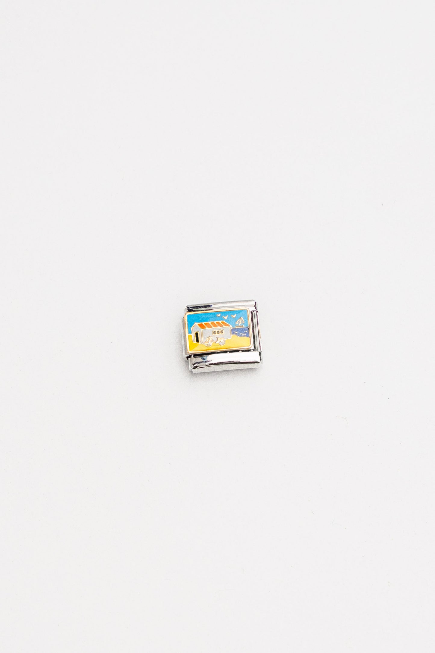 Galway Silver Color Tarnish Resistant Steel Nomination Charm