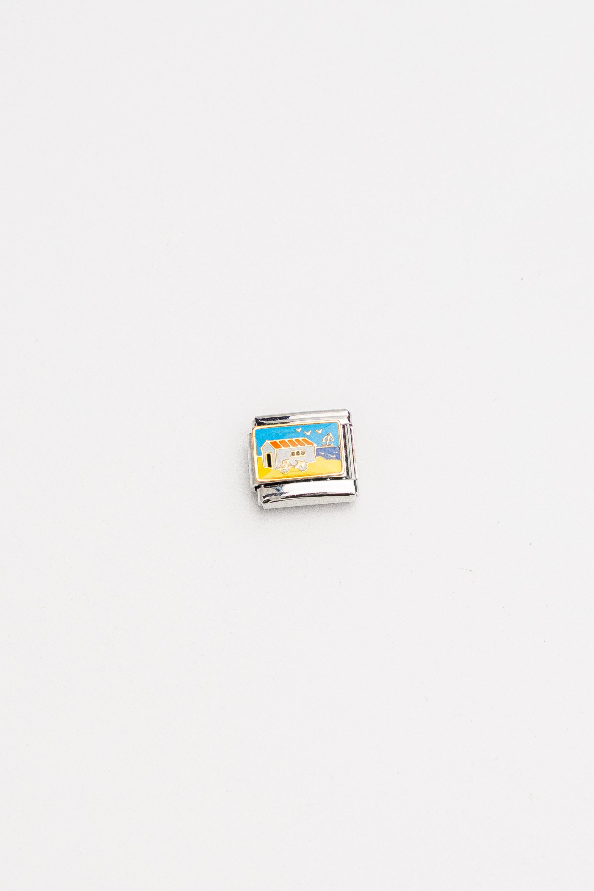 Galway Silver Color Tarnish Resistant Steel Nomination Charm