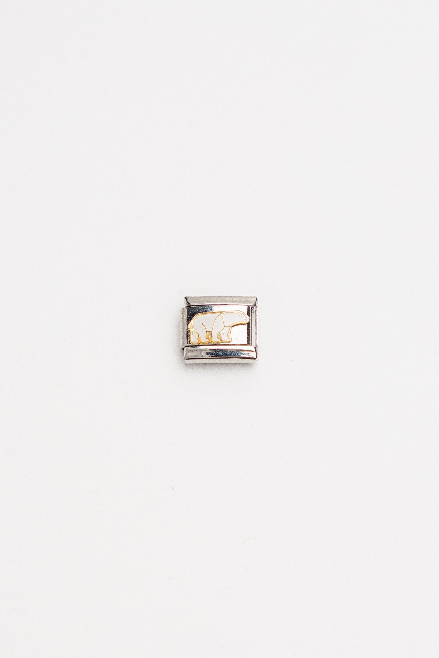 Galway Silver Color Tarnish Resistant Steel Nomination Charm