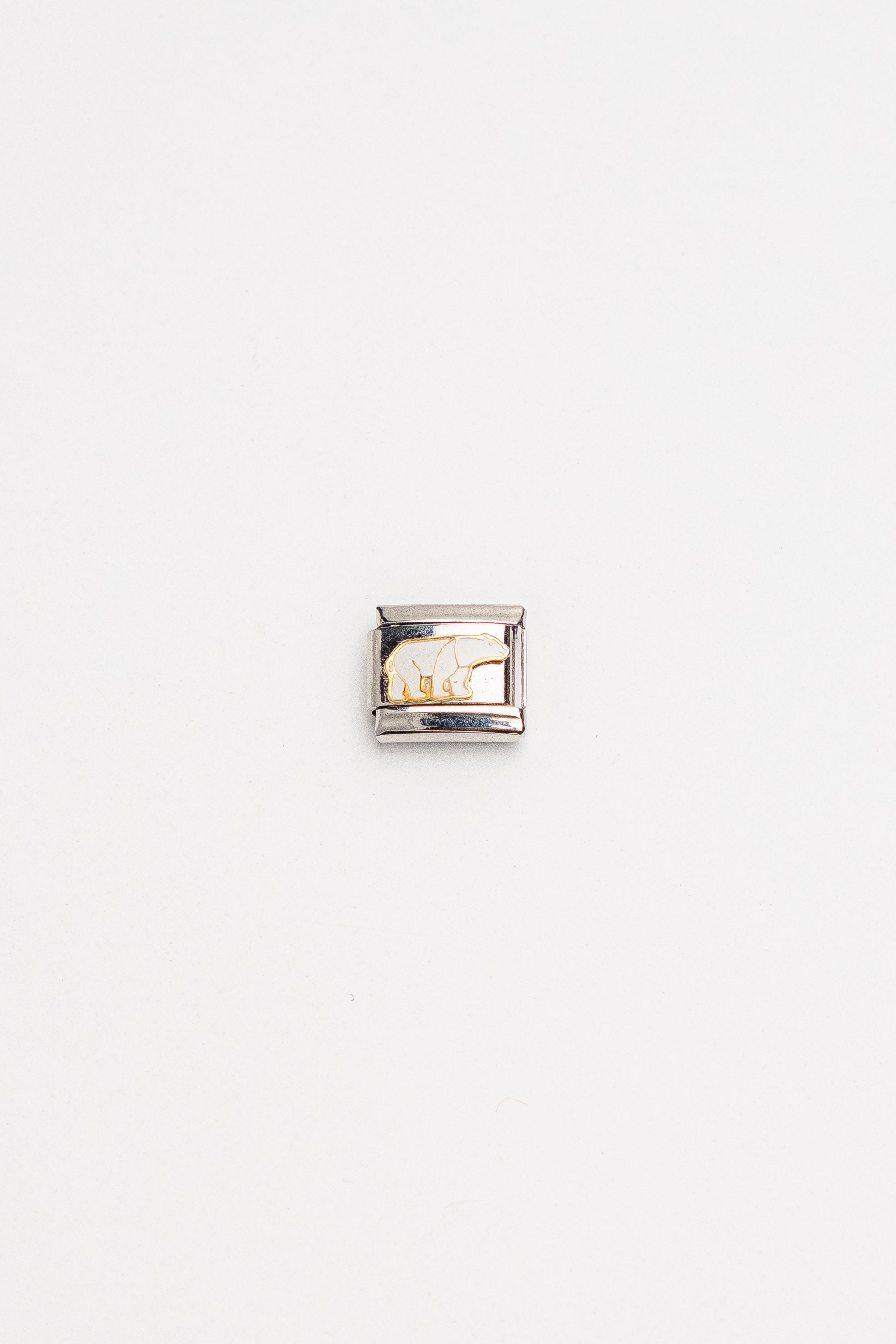 Galway Silver Color Tarnish Resistant Steel Nomination Charm