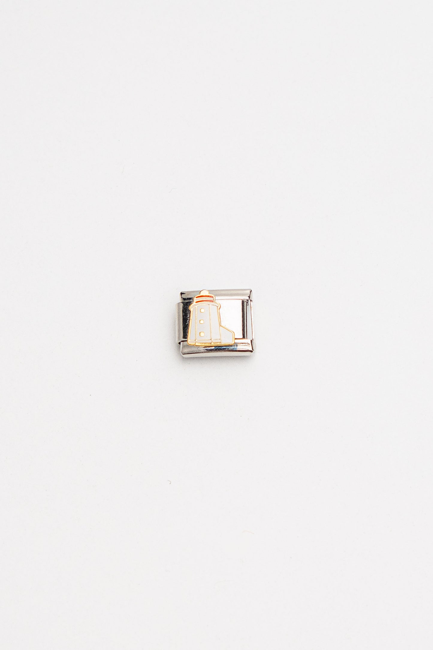 Galway Silver Color Tarnish Resistant Steel Nomination Charm