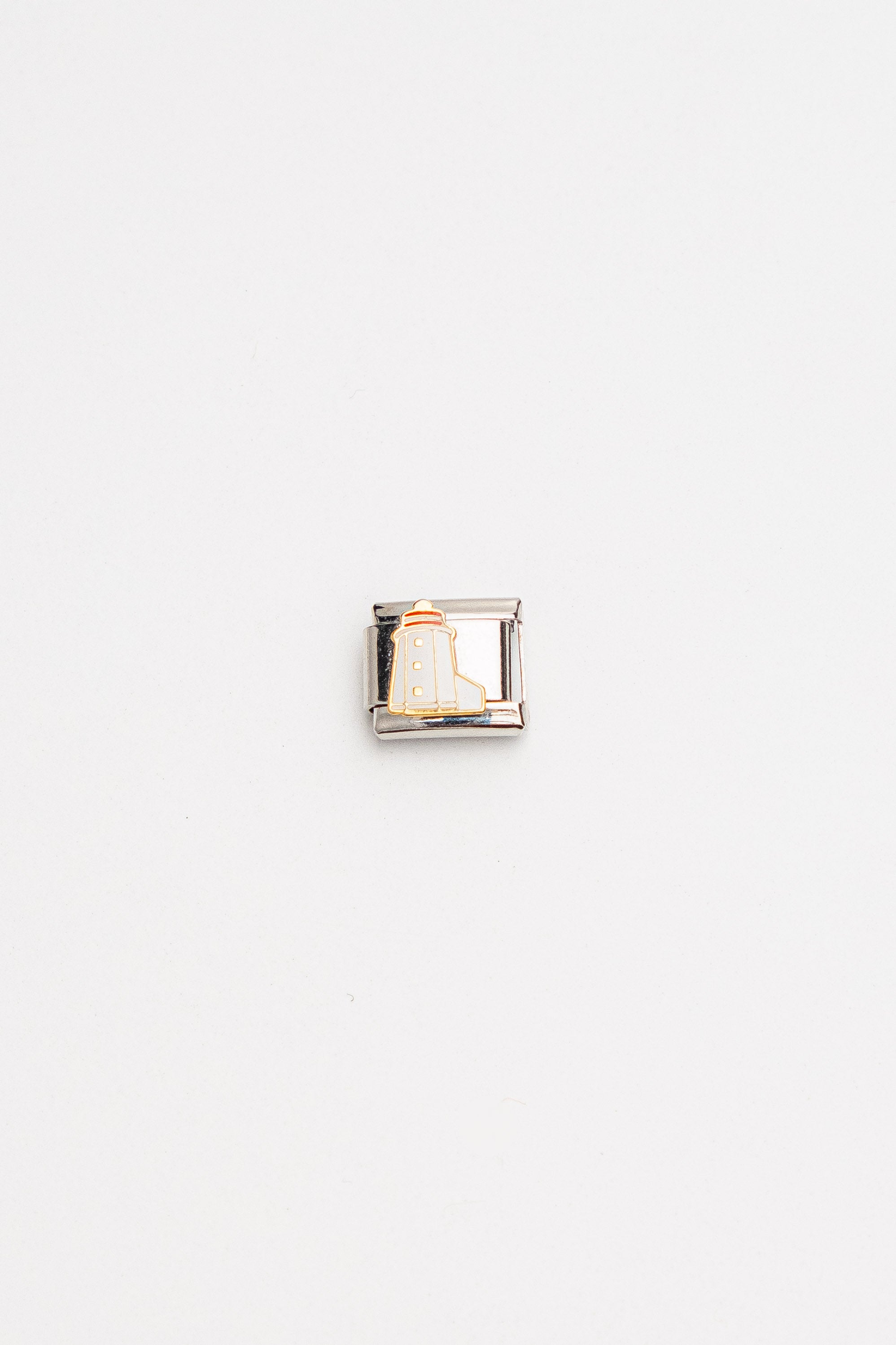 Galway Silver Color Tarnish Resistant Steel Nomination Charm