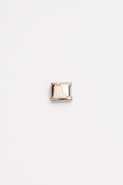 Galway Silver Color Tarnish Resistant Steel Nomination Charm