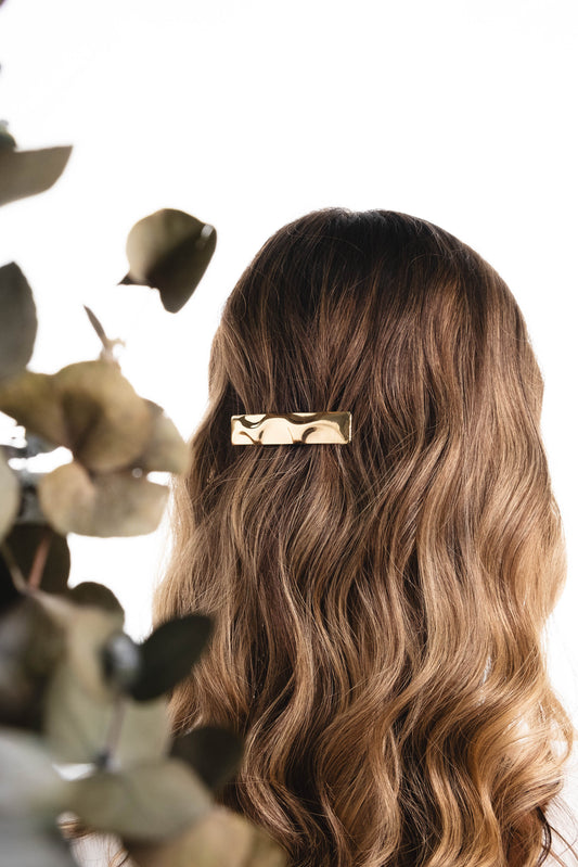 Jace Altın Renkli Metal Barrette Toka