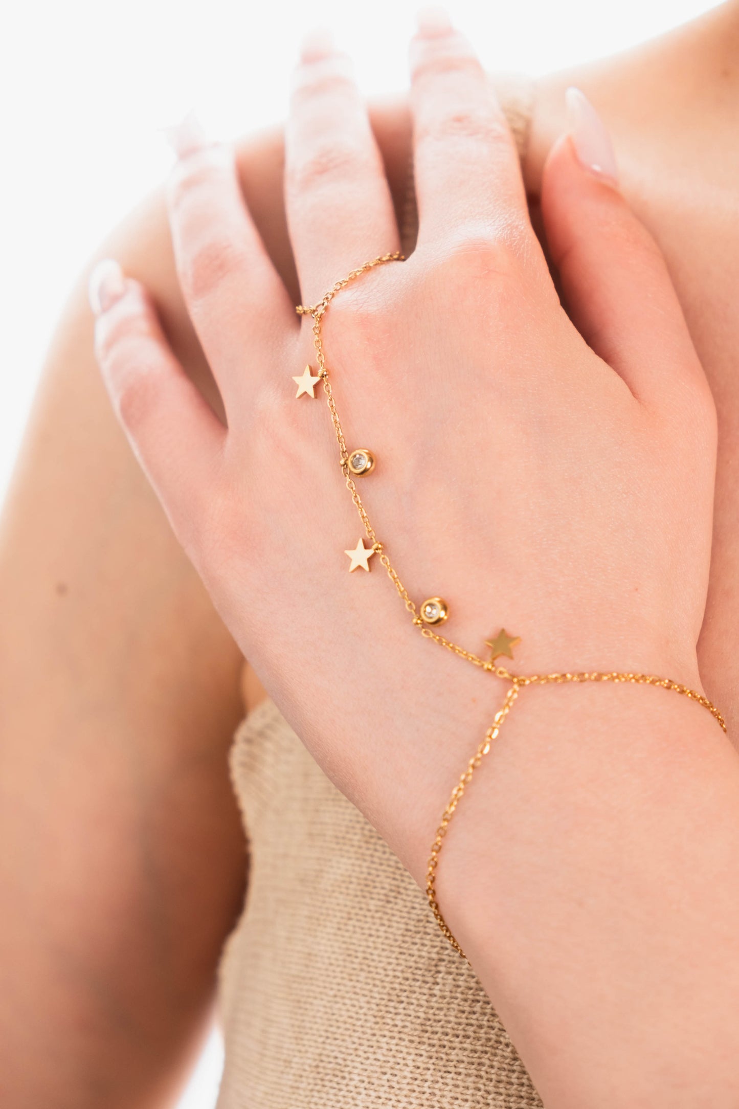 Reve Gold Colored Tarnish-Resistant Steel Star Shahmaran