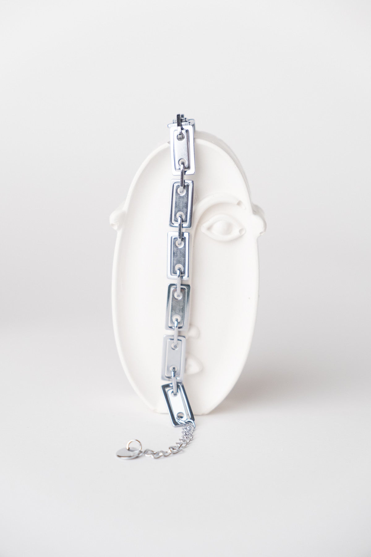 Jakarta Silver Color Tarnish Resistant Steel Chain Bracelet